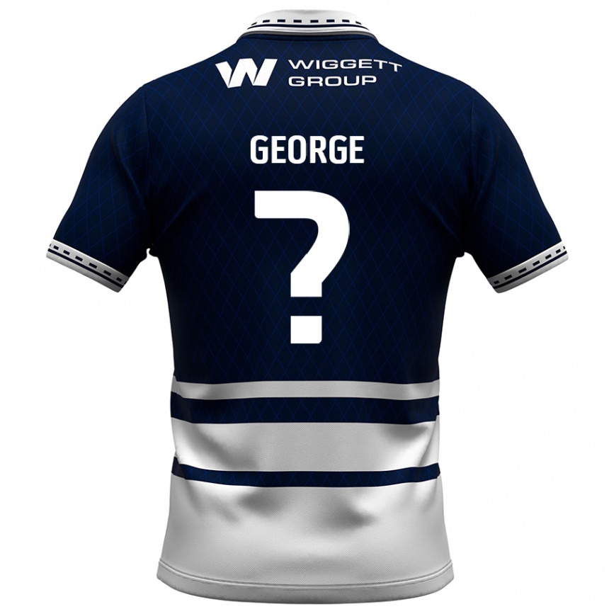 Kids Football George Evans #0 Navy Blue White Home Jersey 2024/25 T-Shirt Australia