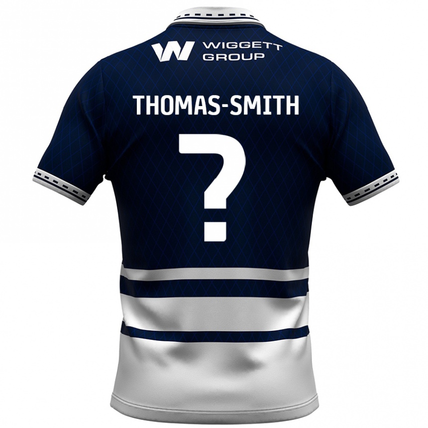 Kids Football Jaydon Thomas-Smith #0 Navy Blue White Home Jersey 2024/25 T-Shirt Australia