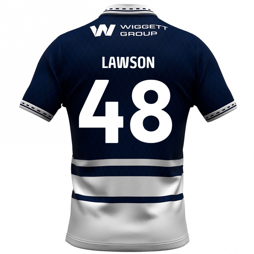 Kids Football Sha'mar Lawson #48 Navy Blue White Home Jersey 2024/25 T-Shirt Australia