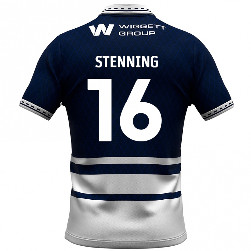 Kids Football Ellie Stenning #16 Navy Blue White Home Jersey 2024/25 T-Shirt Australia