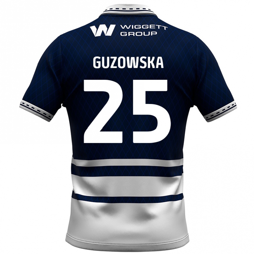 Kids Football Sara Guzowska #25 Navy Blue White Home Jersey 2024/25 T-Shirt Australia