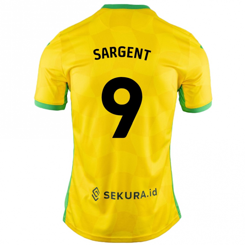 Kids Football Josh Sargent #9 Yellow Green Home Jersey 2024/25 T-Shirt Australia