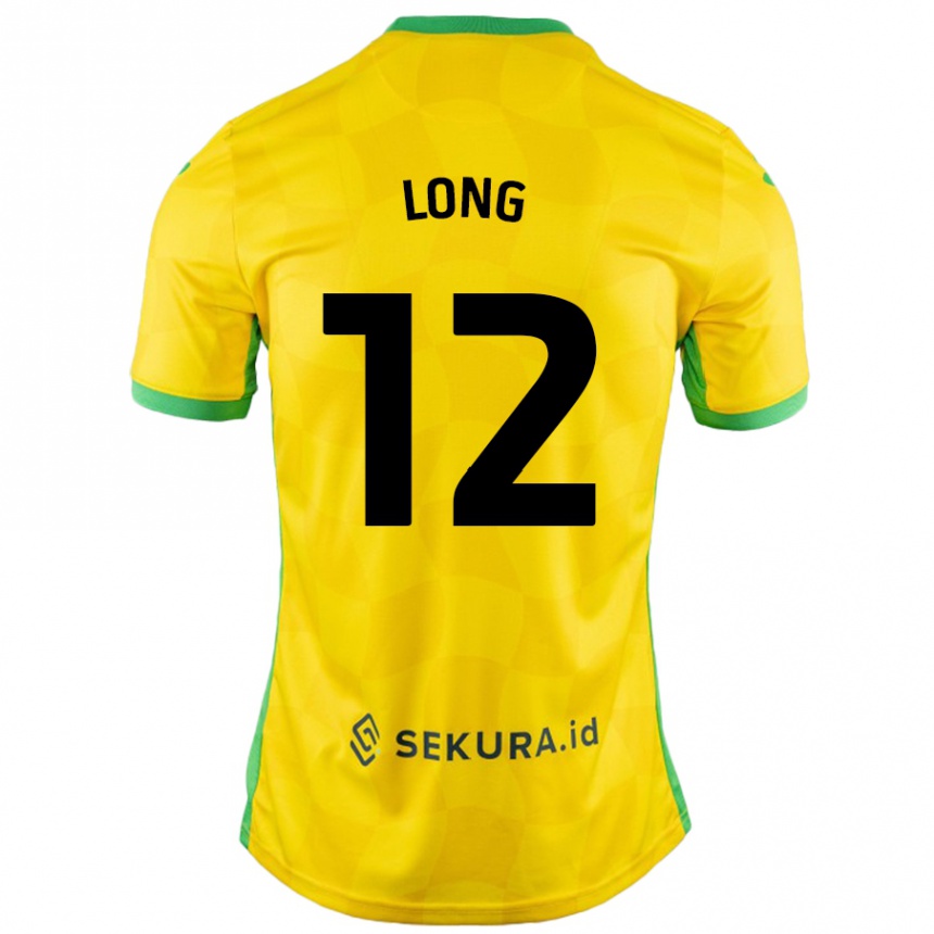 Kids Football George Long #12 Yellow Green Home Jersey 2024/25 T-Shirt Australia