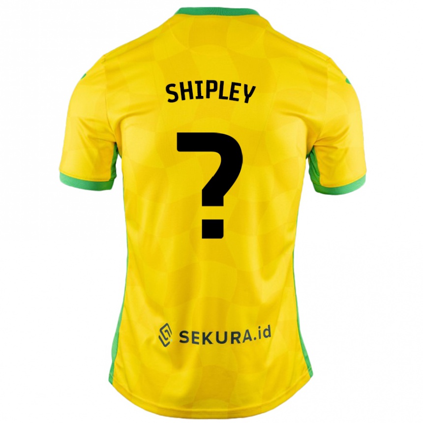 Kids Football Lewis Shipley #0 Yellow Green Home Jersey 2024/25 T-Shirt Australia