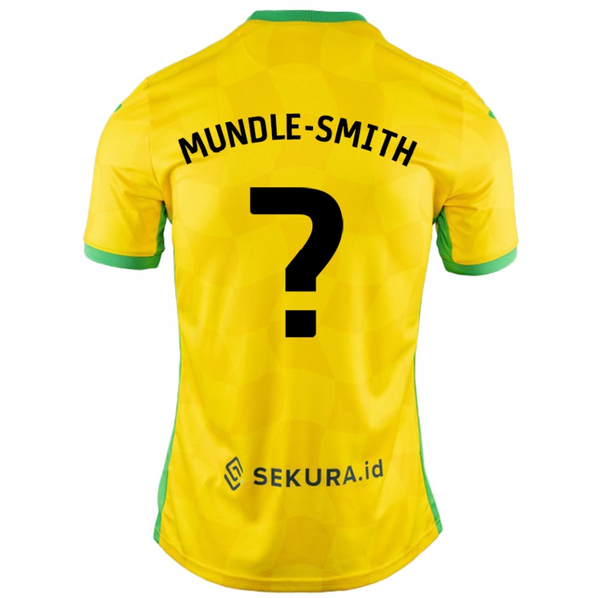 Kids Football Errol Mundle-Smith #0 Yellow Green Home Jersey 2024/25 T-Shirt Australia