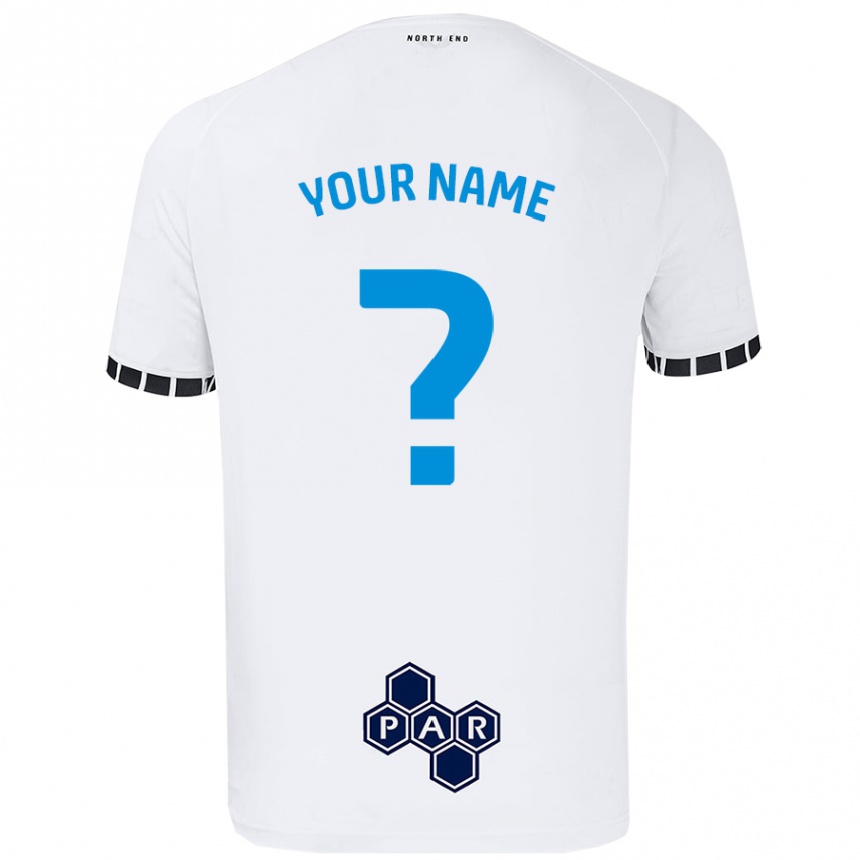 Kids Football Your Name #0 White Home Jersey 2024/25 T-Shirt Australia