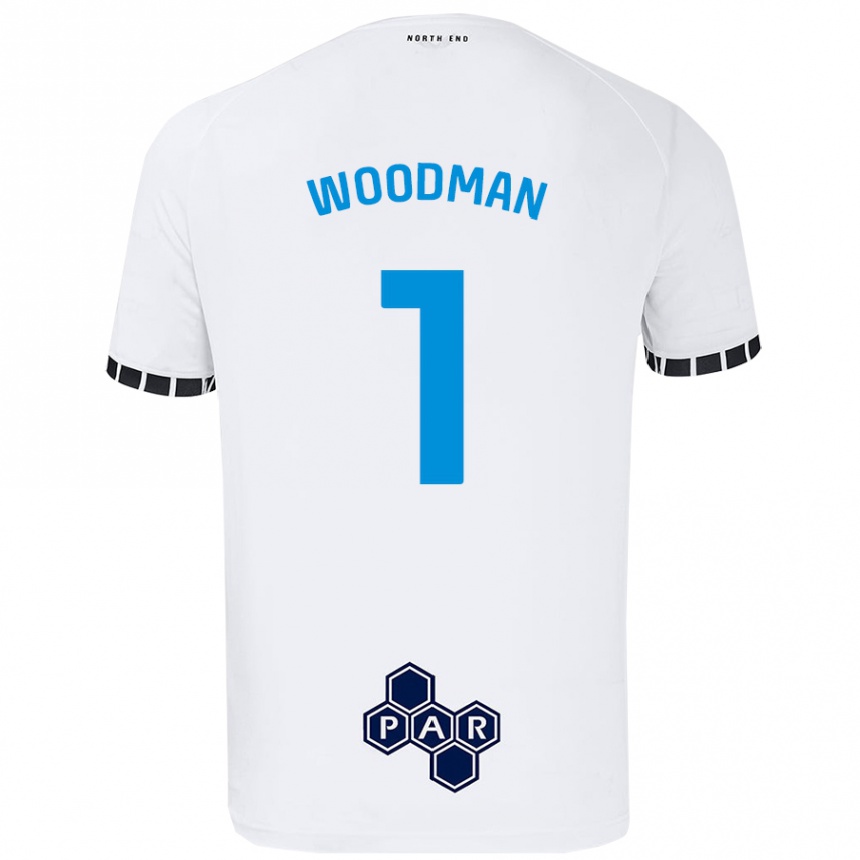 Kids Football Freddie Woodman #1 White Home Jersey 2024/25 T-Shirt Australia