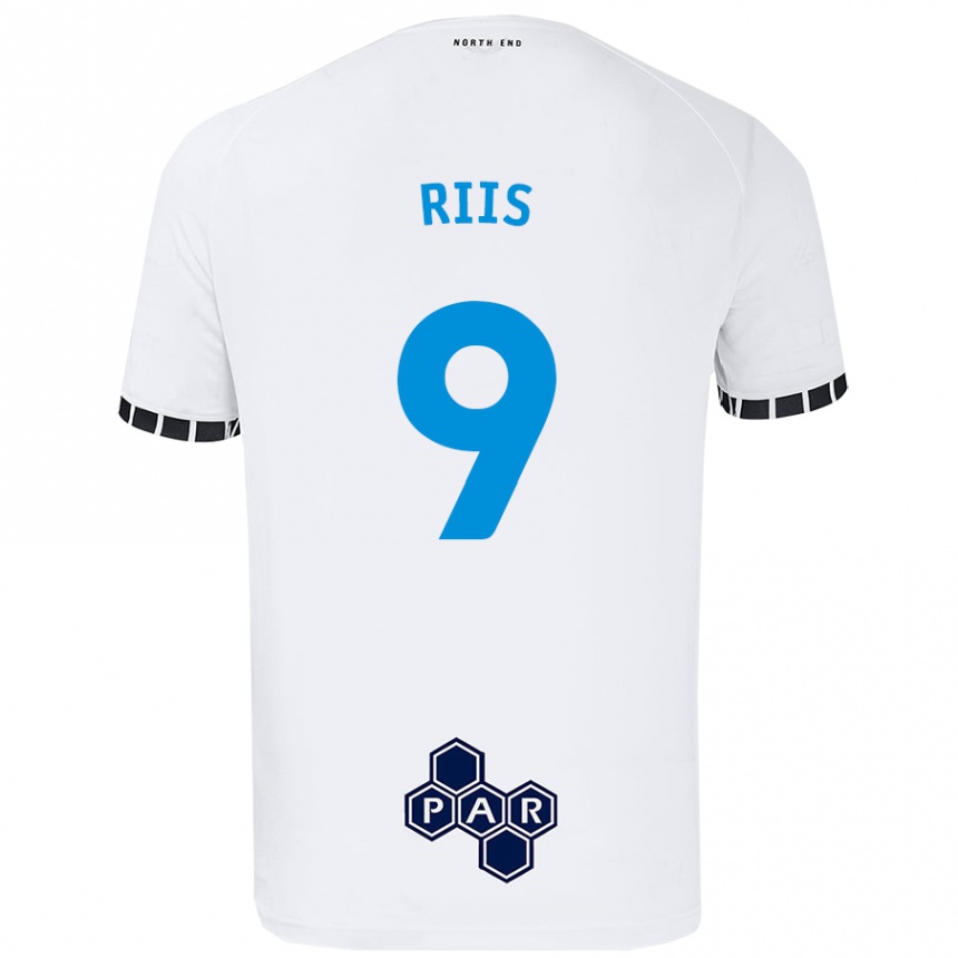 Kids Football Emil Riis #9 White Home Jersey 2024/25 T-Shirt Australia