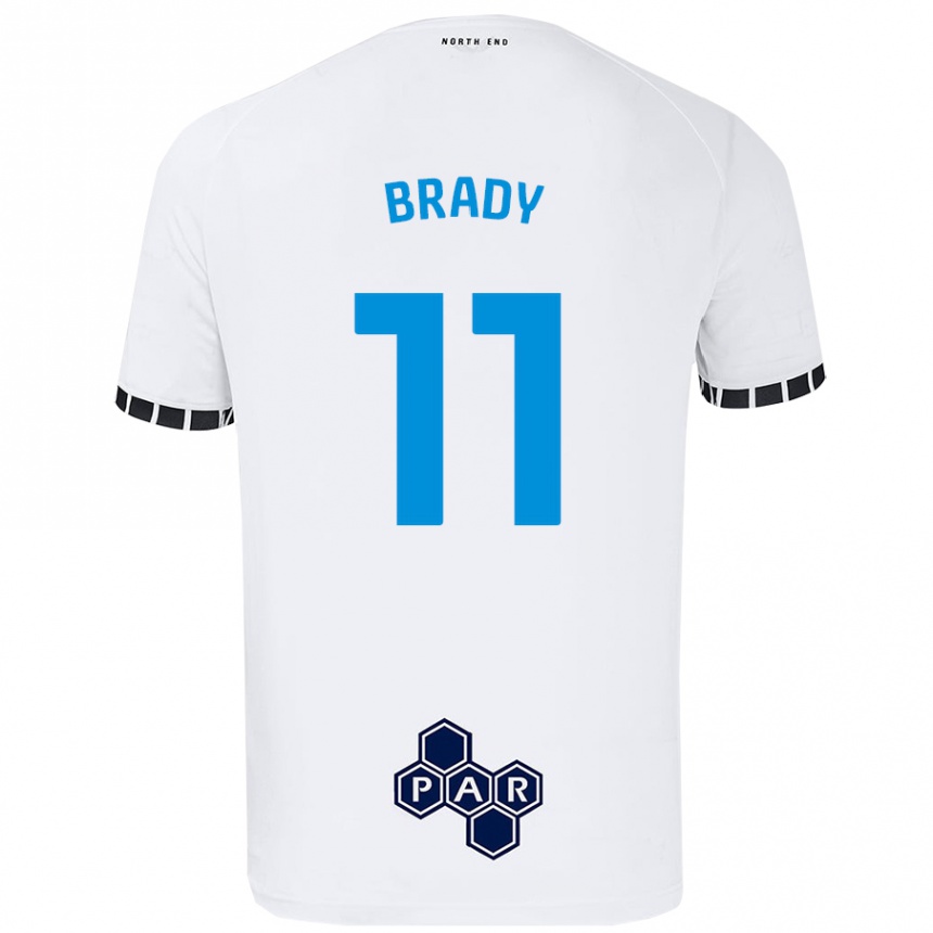 Kids Football Robbie Brady #11 White Home Jersey 2024/25 T-Shirt Australia