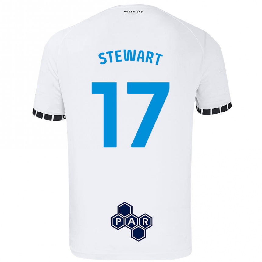 Kids Football Layton Stewart #17 White Home Jersey 2024/25 T-Shirt Australia