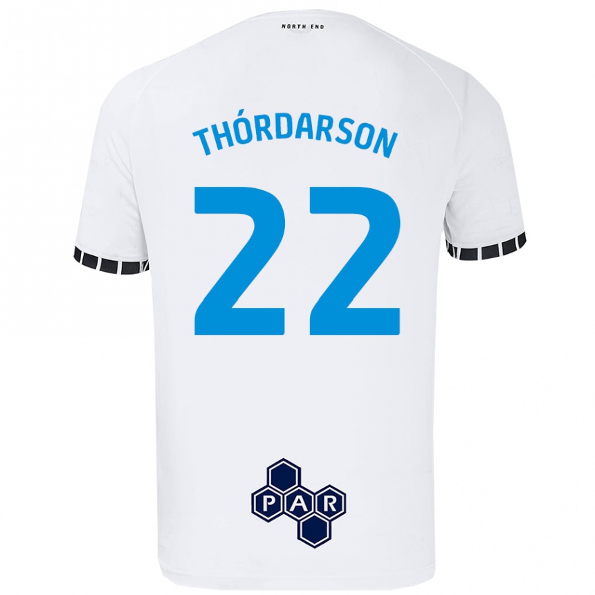 Kids Football Stefán Teitur Thórdarson #22 White Home Jersey 2024/25 T-Shirt Australia