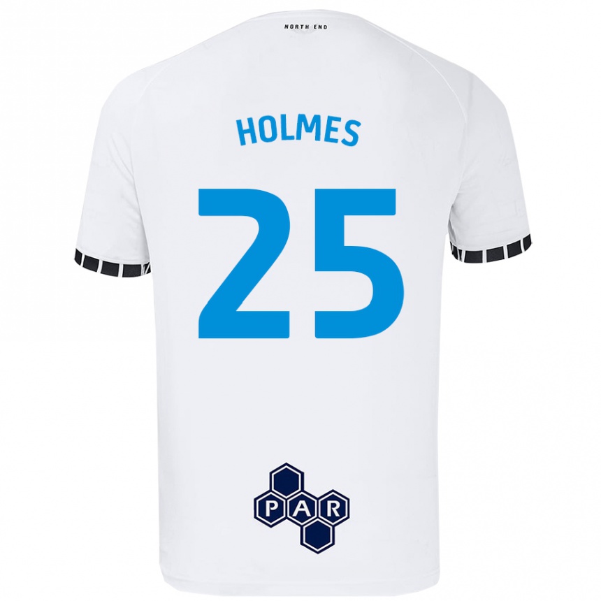 Kids Football Duane Holmes #25 White Home Jersey 2024/25 T-Shirt Australia