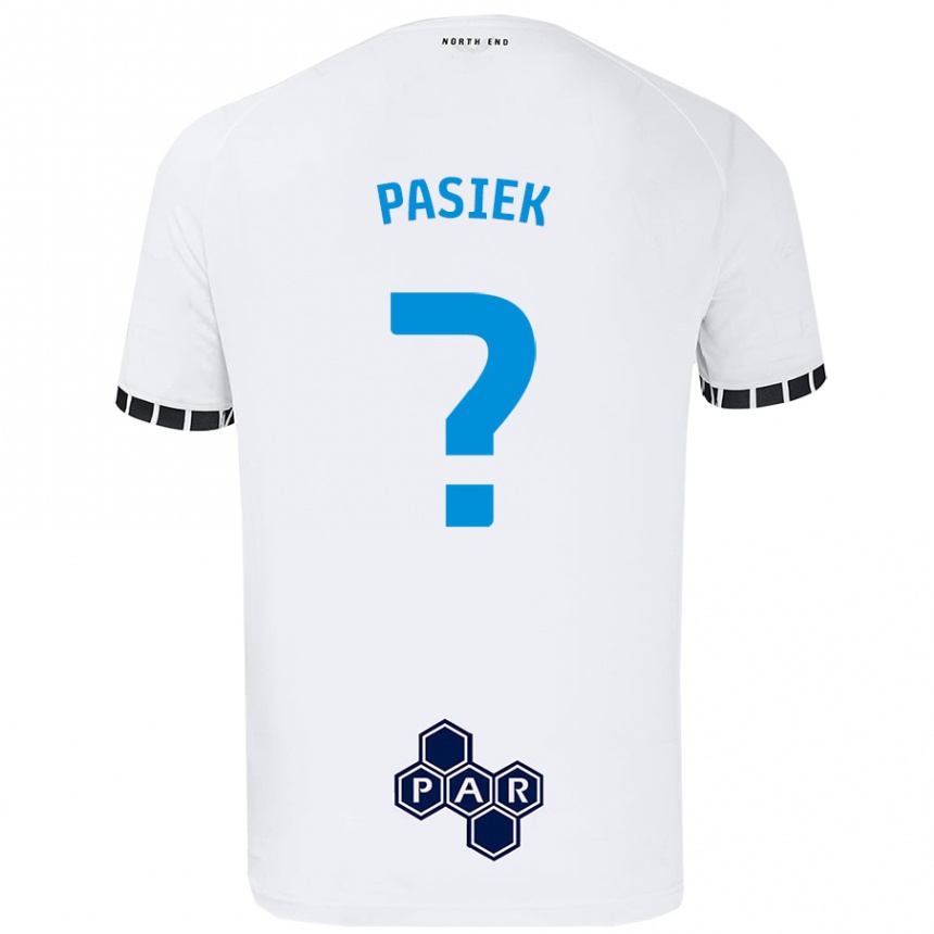 Kids Football Kacper Pasiek #0 White Home Jersey 2024/25 T-Shirt Australia