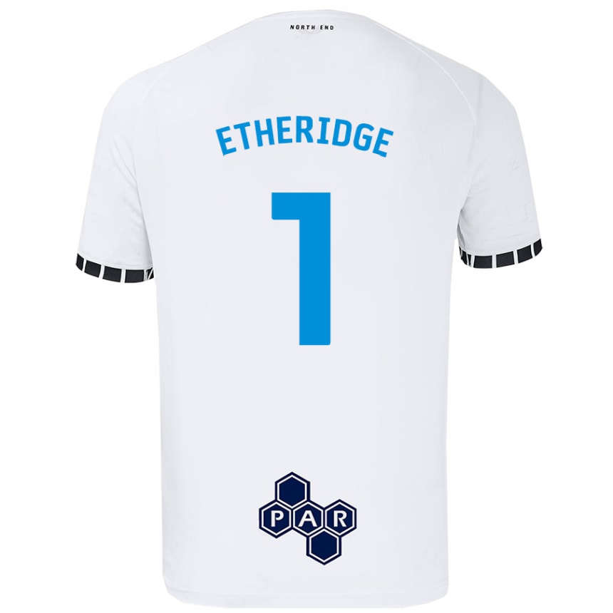 Kids Football Ellie Etheridge #1 White Home Jersey 2024/25 T-Shirt Australia