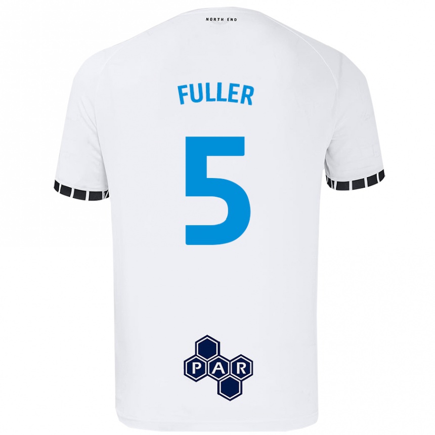 Kids Football Olivia Fuller #5 White Home Jersey 2024/25 T-Shirt Australia