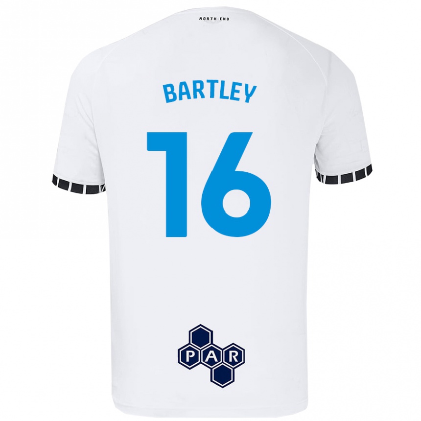 Kids Football Melanie Bartley #16 White Home Jersey 2024/25 T-Shirt Australia