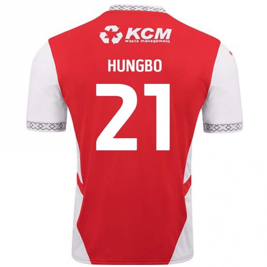 Kids Football Joseph Hungbo #21 Red White Home Jersey 2024/25 T-Shirt Australia