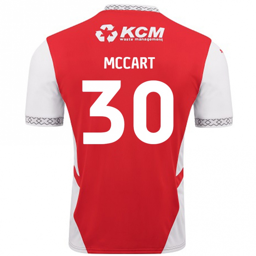 Kids Football Jamie Mccart #30 Red White Home Jersey 2024/25 T-Shirt Australia