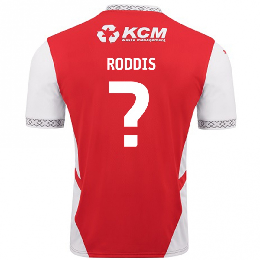 Kids Football Harry Roddis #0 Red White Home Jersey 2024/25 T-Shirt Australia