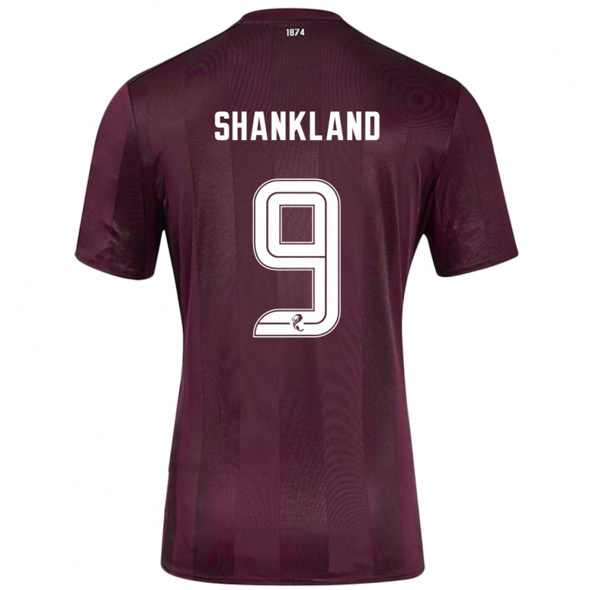 Kids Football Lawrence Shankland #9 Burgundy Home Jersey 2024/25 T-Shirt Australia