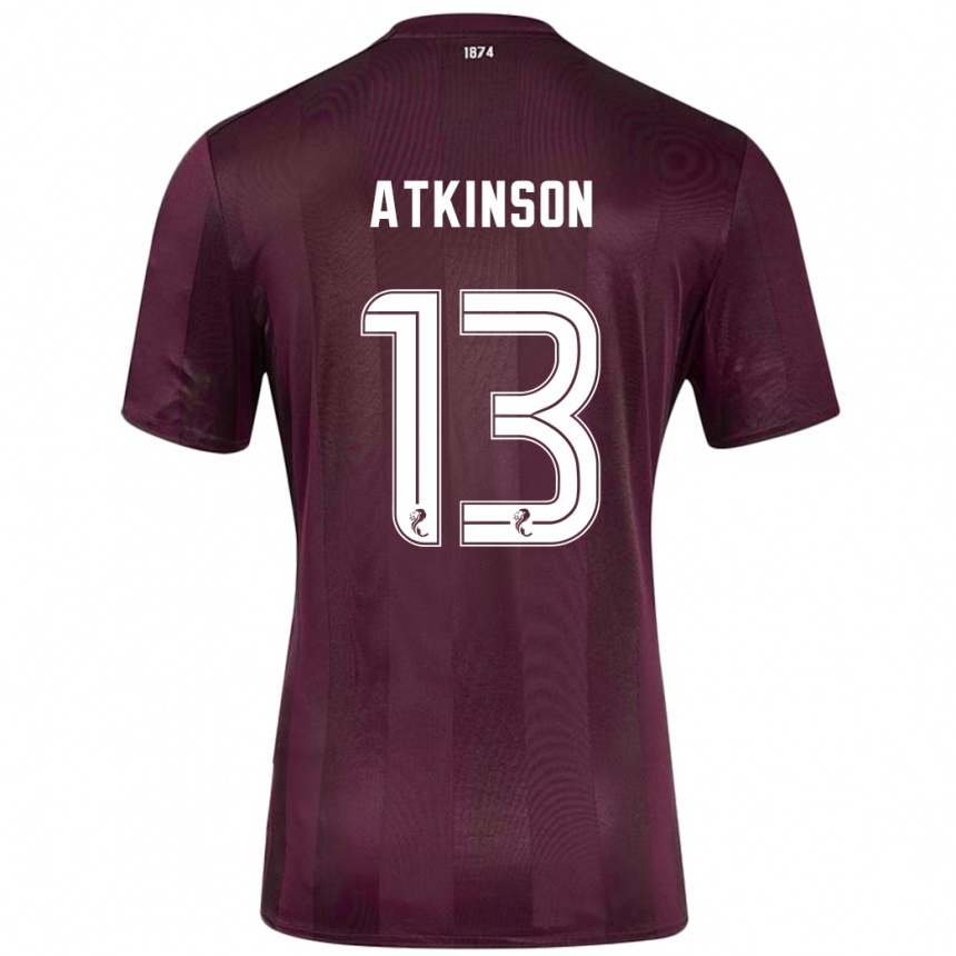 Kids Football Nathaniel Atkinson #13 Burgundy Home Jersey 2024/25 T-Shirt Australia