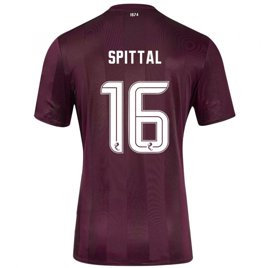 Kids Football Blair Spittal #16 Burgundy Home Jersey 2024/25 T-Shirt Australia