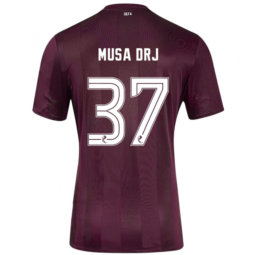 Kids Football Musa Drammeh #37 Burgundy Home Jersey 2024/25 T-Shirt Australia