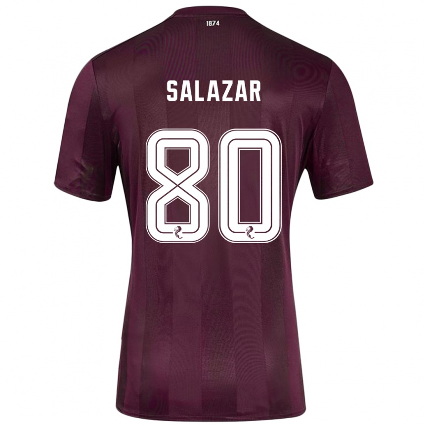 Kids Football Andrés Salazar #80 Burgundy Home Jersey 2024/25 T-Shirt Australia