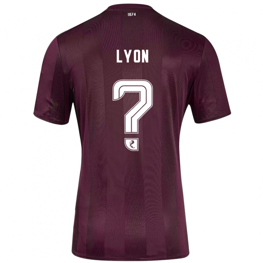 Kids Football Jack Lyon #0 Burgundy Home Jersey 2024/25 T-Shirt Australia