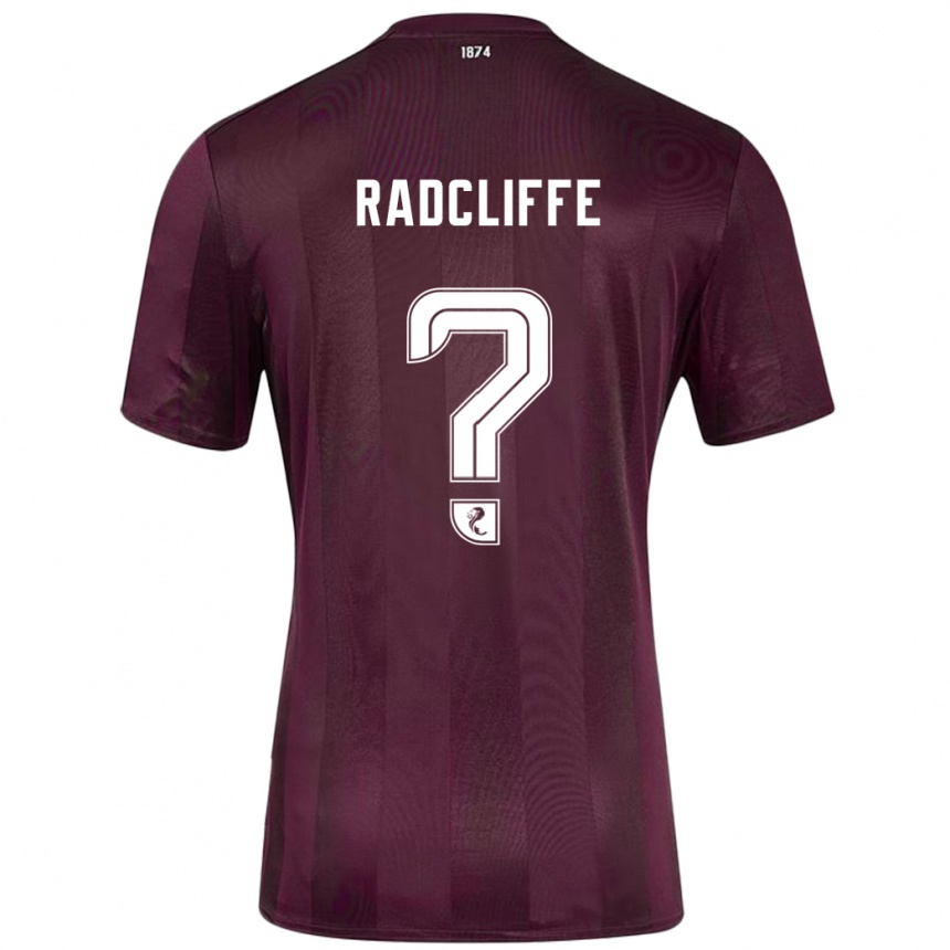 Kids Football Josh Radcliffe #0 Burgundy Home Jersey 2024/25 T-Shirt Australia