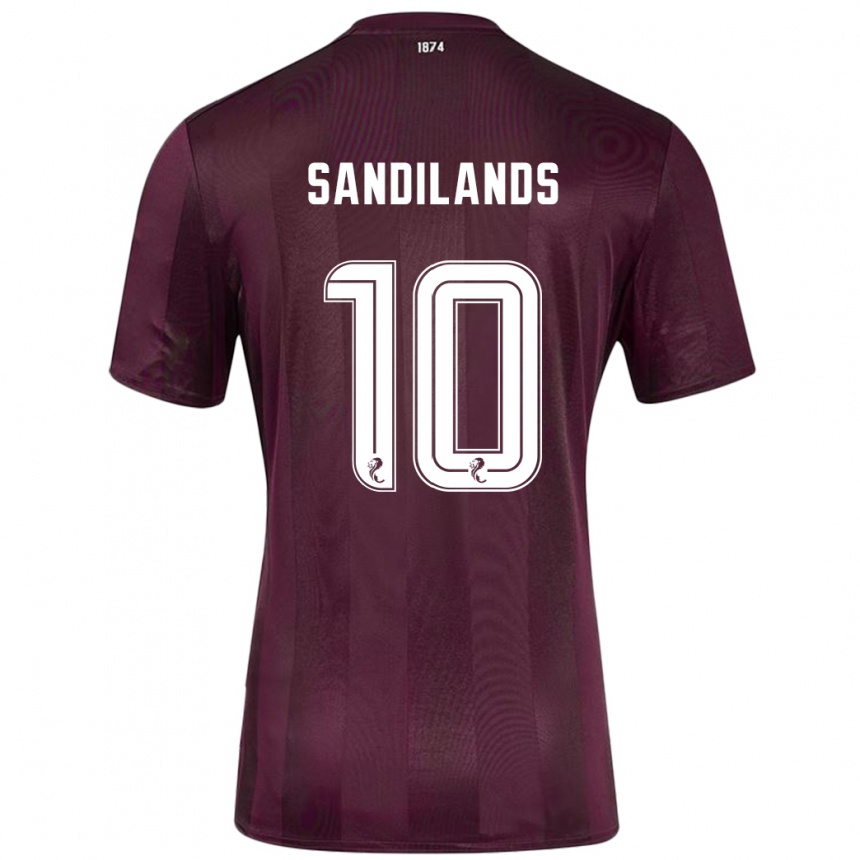 Kids Football Callum Sandilands #10 Burgundy Home Jersey 2024/25 T-Shirt Australia