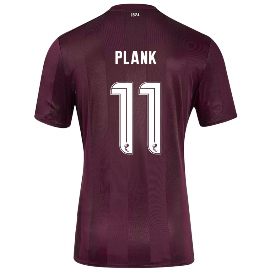 Kids Football Dom Plank #11 Burgundy Home Jersey 2024/25 T-Shirt Australia