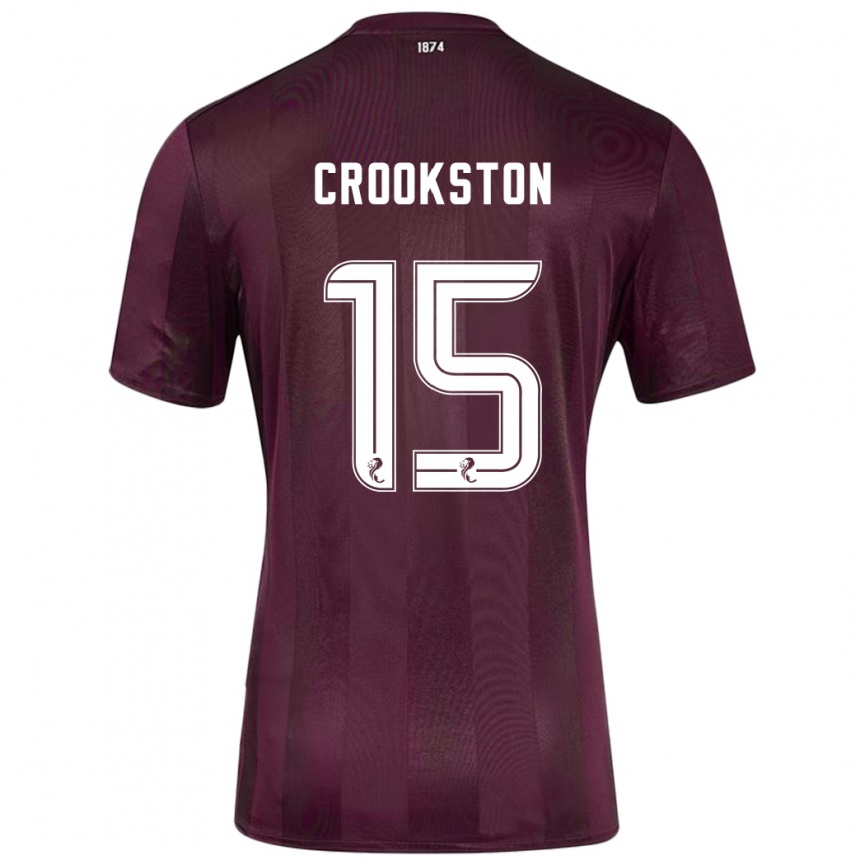 Kids Football Gregor Crookston #15 Burgundy Home Jersey 2024/25 T-Shirt Australia