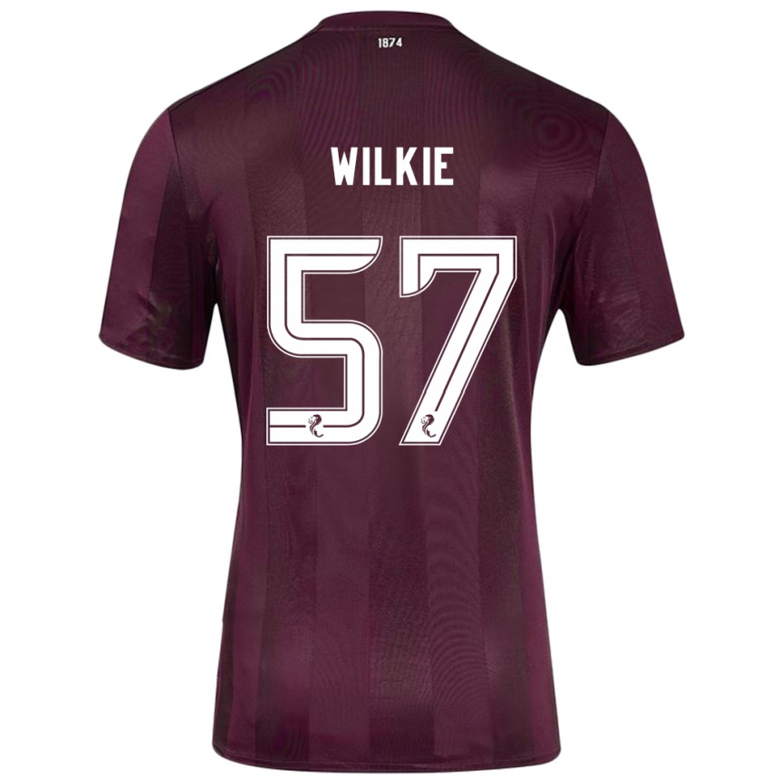 Kids Football Coupar Wilkie #57 Burgundy Home Jersey 2024/25 T-Shirt Australia