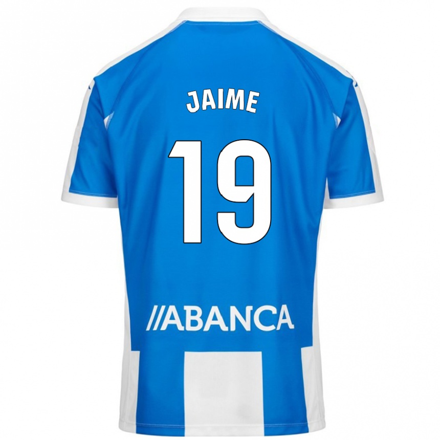 Kids Football Jaime Sánchez #19 Blue White Home Jersey 2024/25 T-Shirt Australia