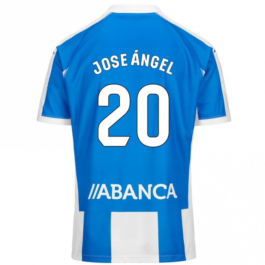 Kids Football José Ángel Jurado #20 Blue White Home Jersey 2024/25 T-Shirt Australia