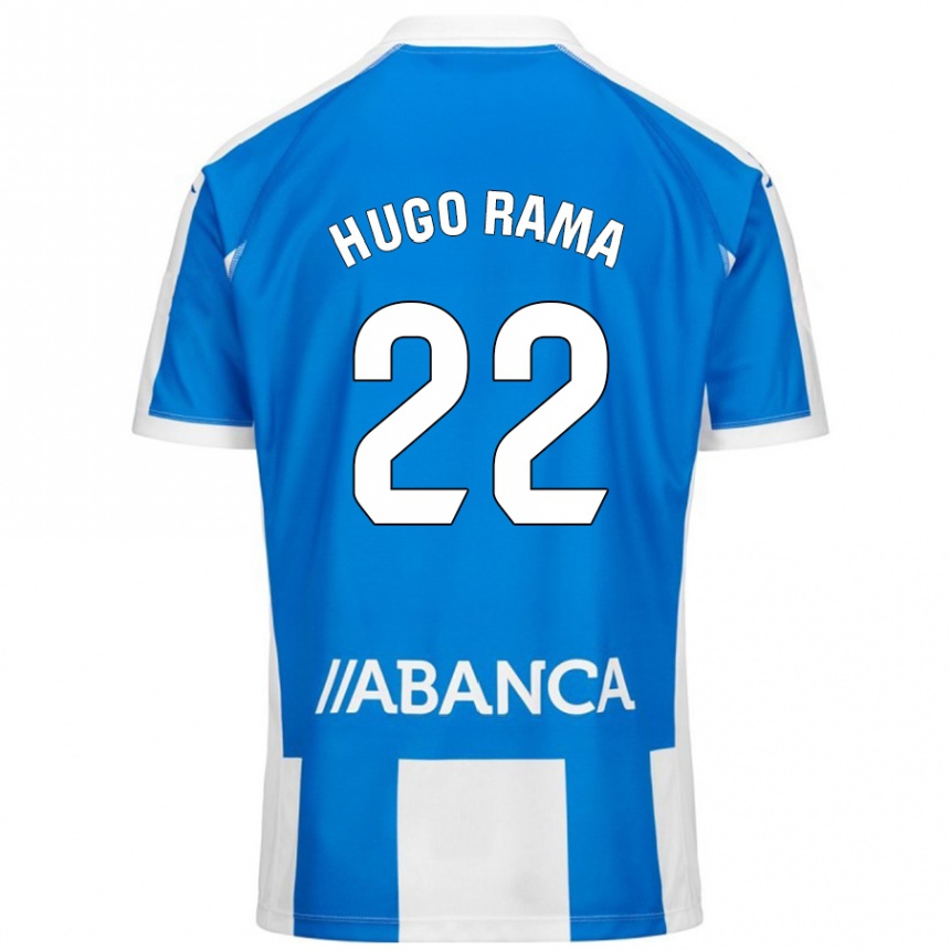 Kids Football Hugo Rama #22 Blue White Home Jersey 2024/25 T-Shirt Australia