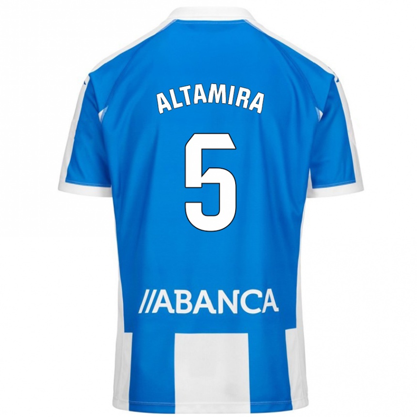 Kids Football Inés Altamira #5 Blue White Home Jersey 2024/25 T-Shirt Australia