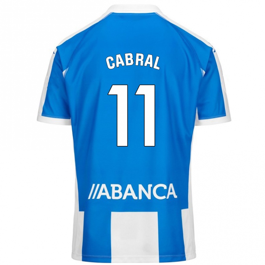 Kids Football Millene Cabral #11 Blue White Home Jersey 2024/25 T-Shirt Australia