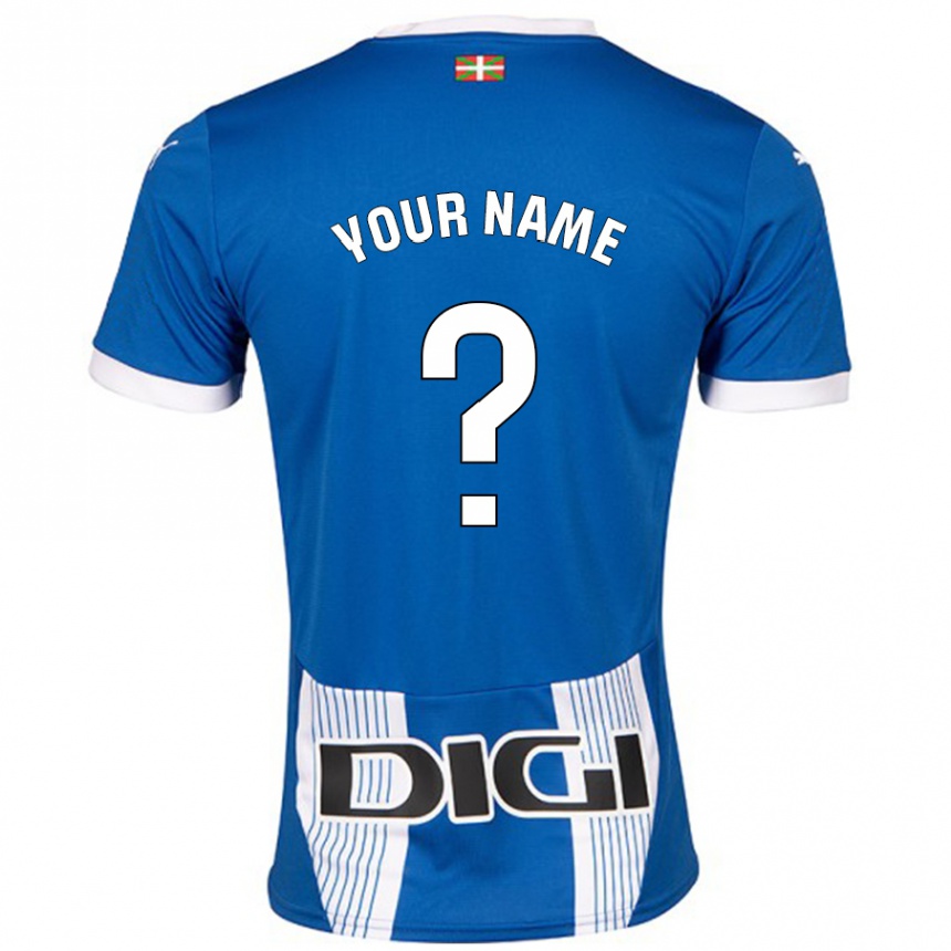 Kids Football Your Name #0 Blue Home Jersey 2024/25 T-Shirt Australia