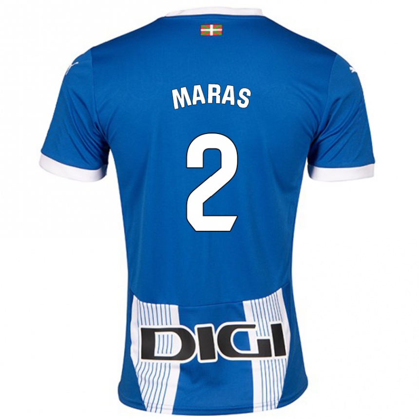 Kids Football Nikola Maras #2 Blue Home Jersey 2024/25 T-Shirt Australia