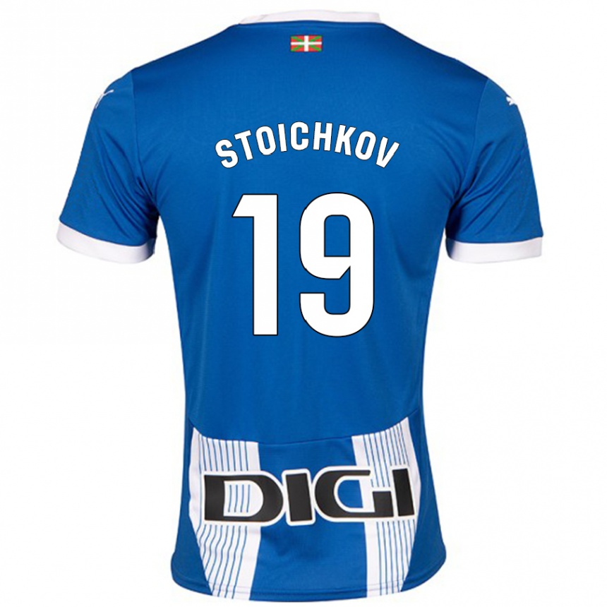 Kids Football Stoichkov #19 Blue Home Jersey 2024/25 T-Shirt Australia