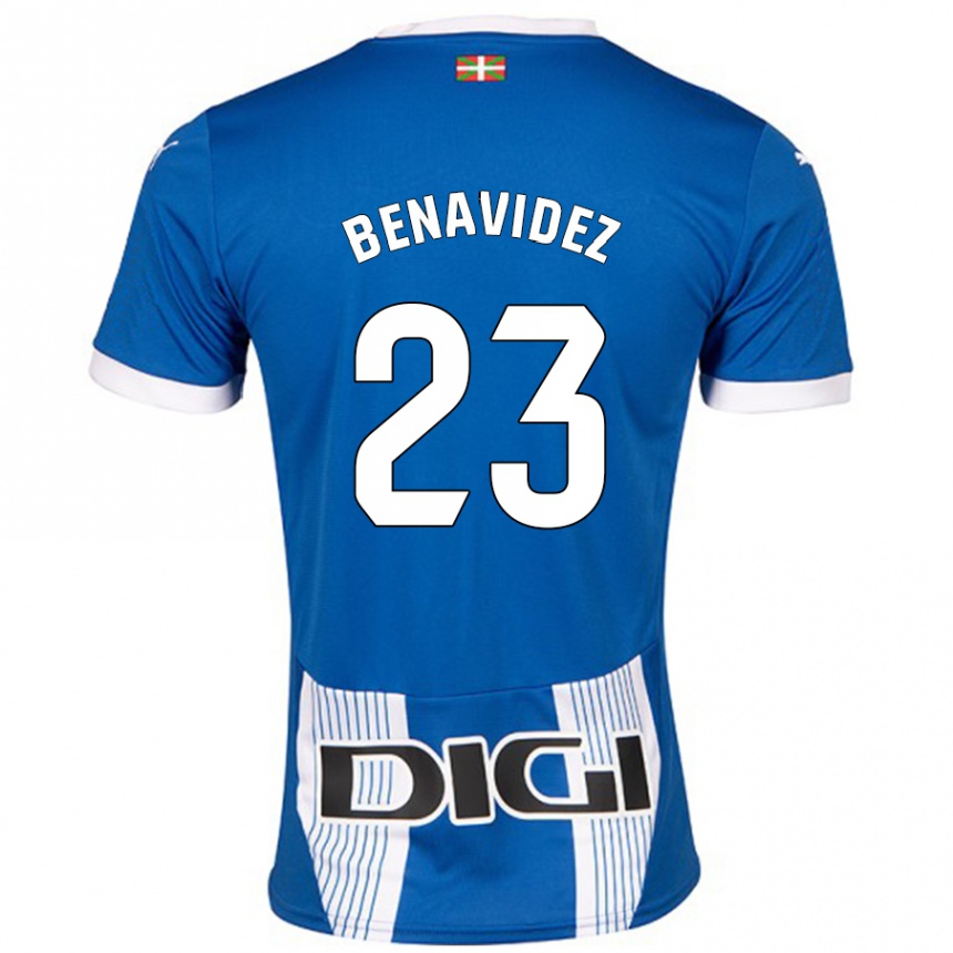 Kids Football Carlos Benavidez #23 Blue Home Jersey 2024/25 T-Shirt Australia