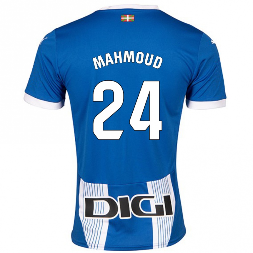 Kids Football Abdallahi Mahmoud #24 Blue Home Jersey 2024/25 T-Shirt Australia