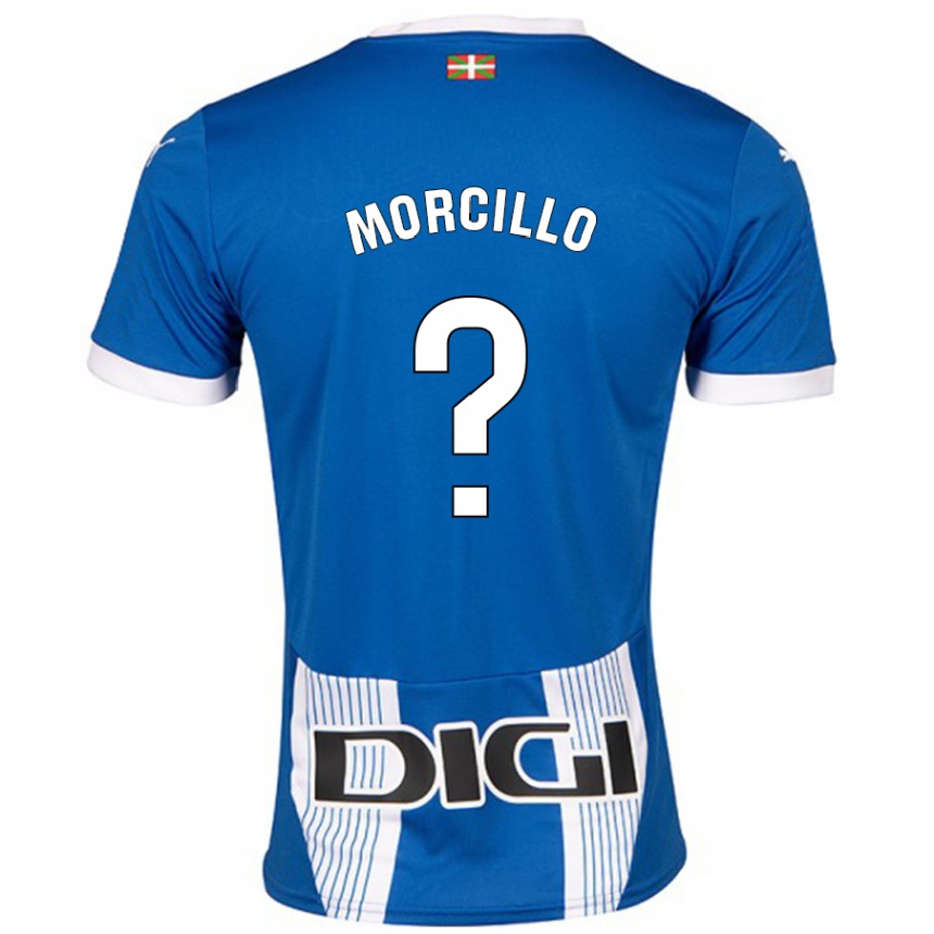 Kids Football Diego Morcillo #0 Blue Home Jersey 2024/25 T-Shirt Australia