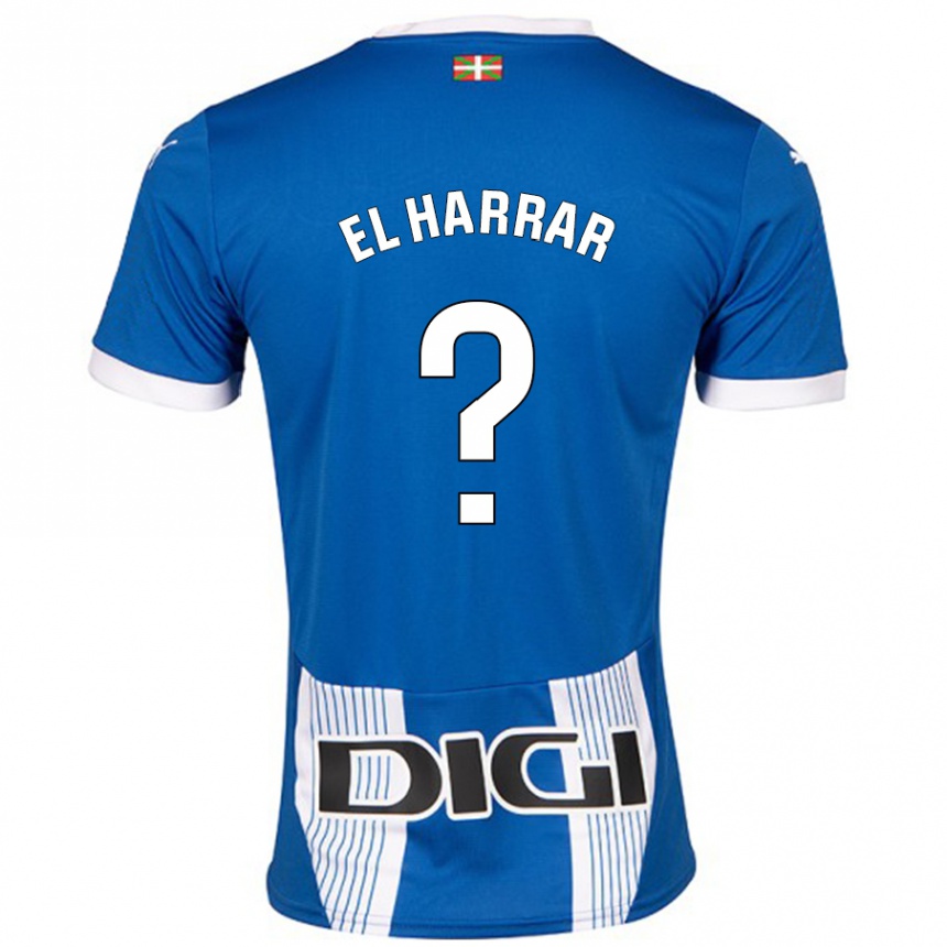 Kids Football Mohamed El Harrar #0 Blue Home Jersey 2024/25 T-Shirt Australia