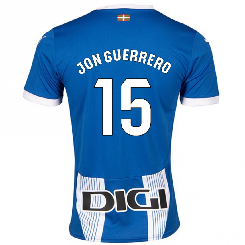 Kids Football Julen Jon Guerrero #15 Blue Home Jersey 2024/25 T-Shirt Australia