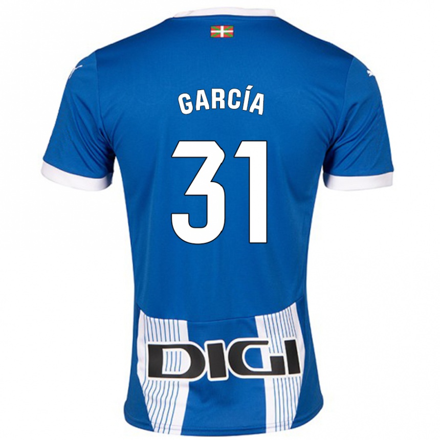 Kids Football Gaizka García #31 Blue Home Jersey 2024/25 T-Shirt Australia