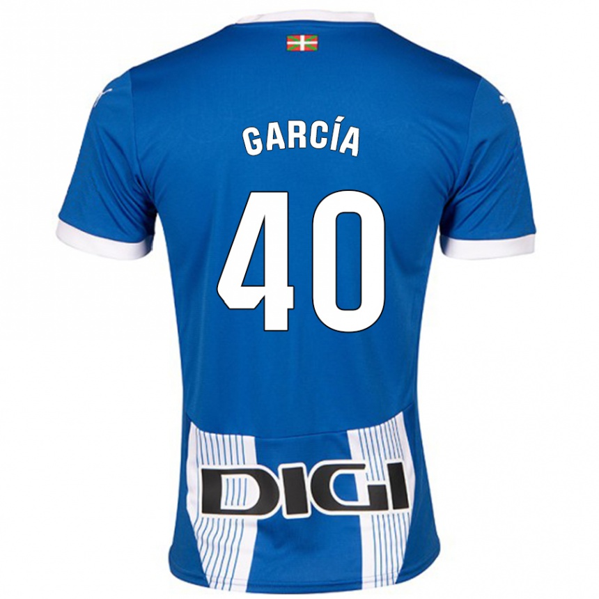 Kids Football Álvaro García #40 Blue Home Jersey 2024/25 T-Shirt Australia