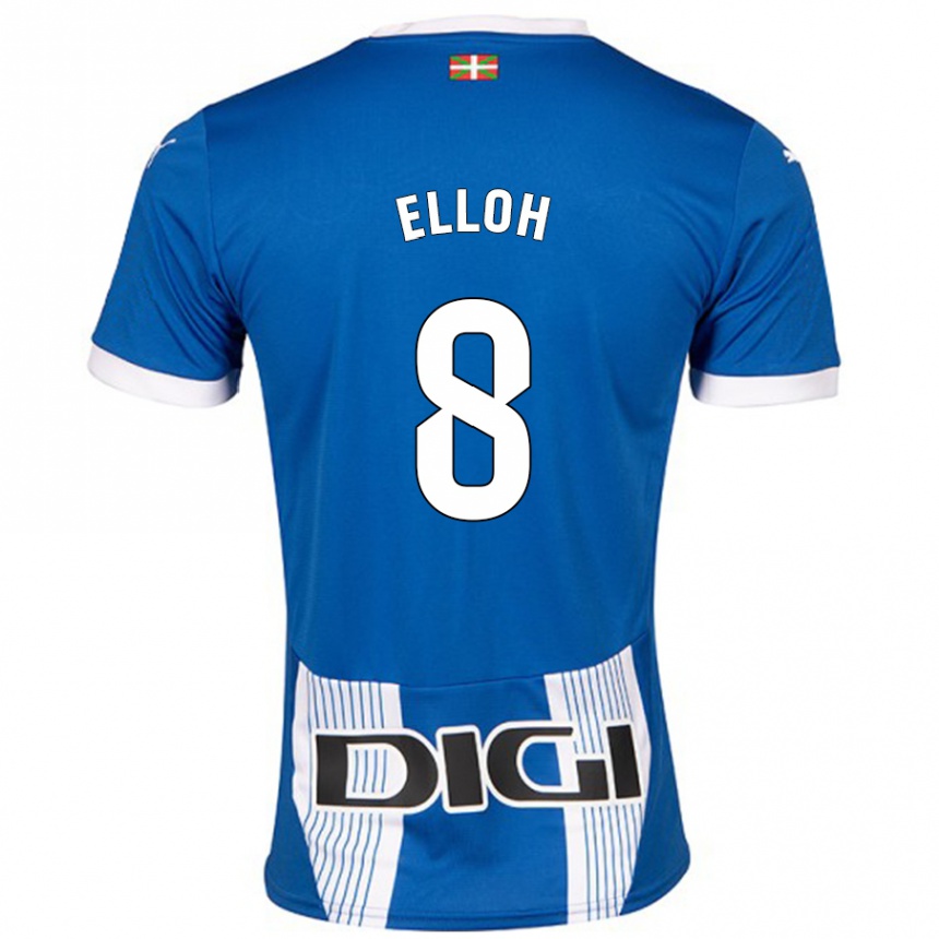 Kids Football Rebecca Elloh #8 Blue Home Jersey 2024/25 T-Shirt Australia